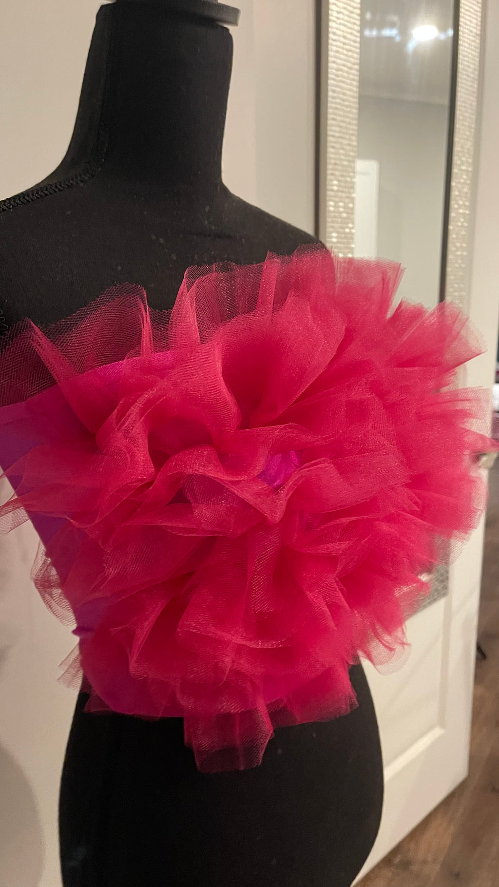 Aiko Tulle Crop Top