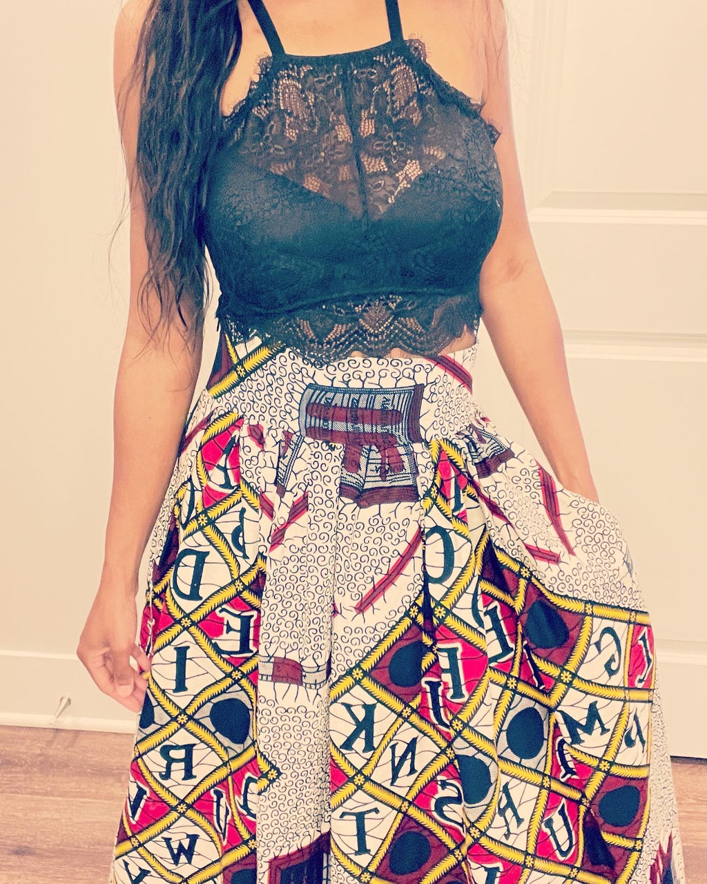 Erica - Ankara Maxi Skirt