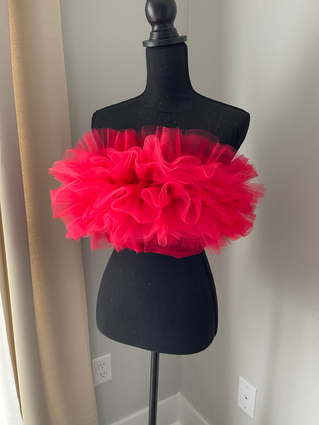 Aiko Tulle Crop Top
