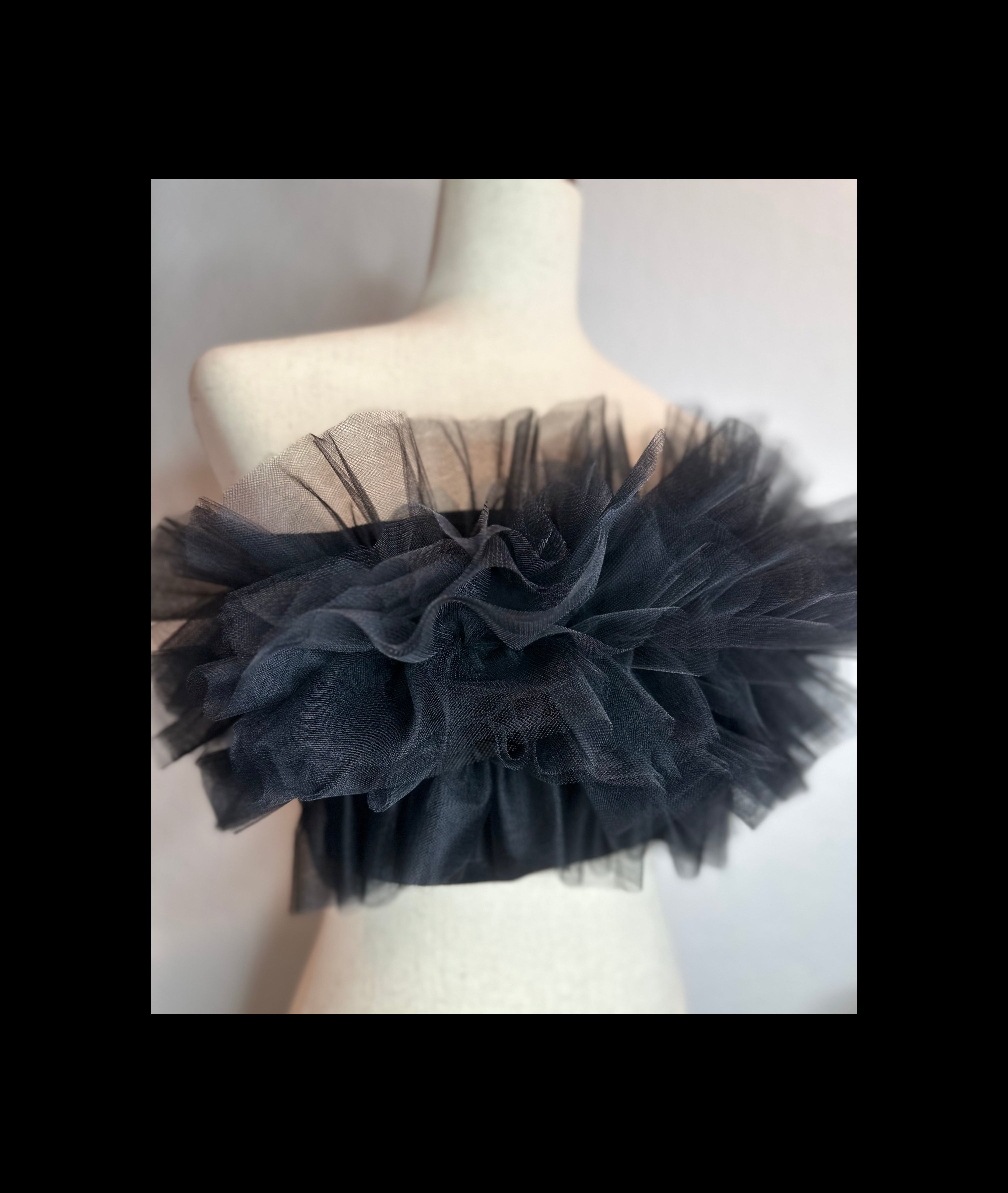 Aiko Tulle Crop Top