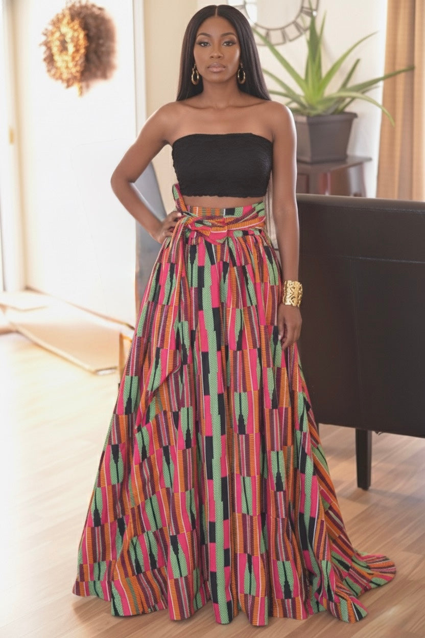 Aacoa | Ankara Maxi Skirt