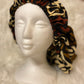 African Print Ankara + Satin Bonnet, Protective Style Hair Bonnet, Satin Lined African/Ankara Print Bonnet